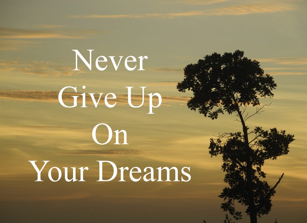 essay on never give up on your dreams