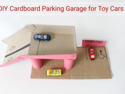 How to Build a Parking Garage for Hot Wheels Cars by Upcycling Household Items