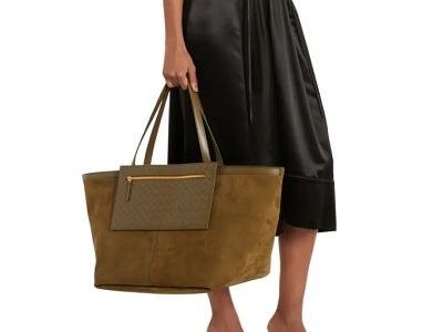 Maternity Monday: Large Flip Flap Suede Tote