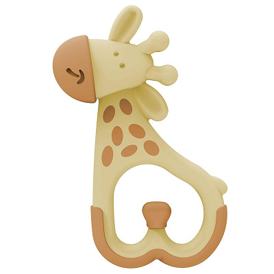 teether shaped like giraffe