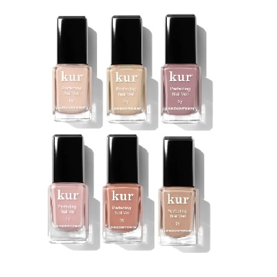 Six bottles of nail polish from brand Londontown