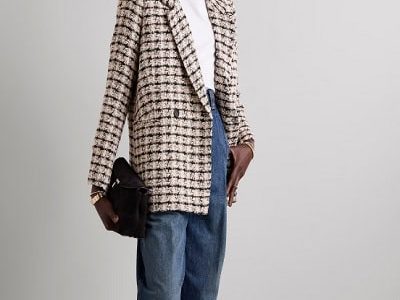 Splurge or Save Thursday: Diana Double-Breasted Checked Tweed Blazer
